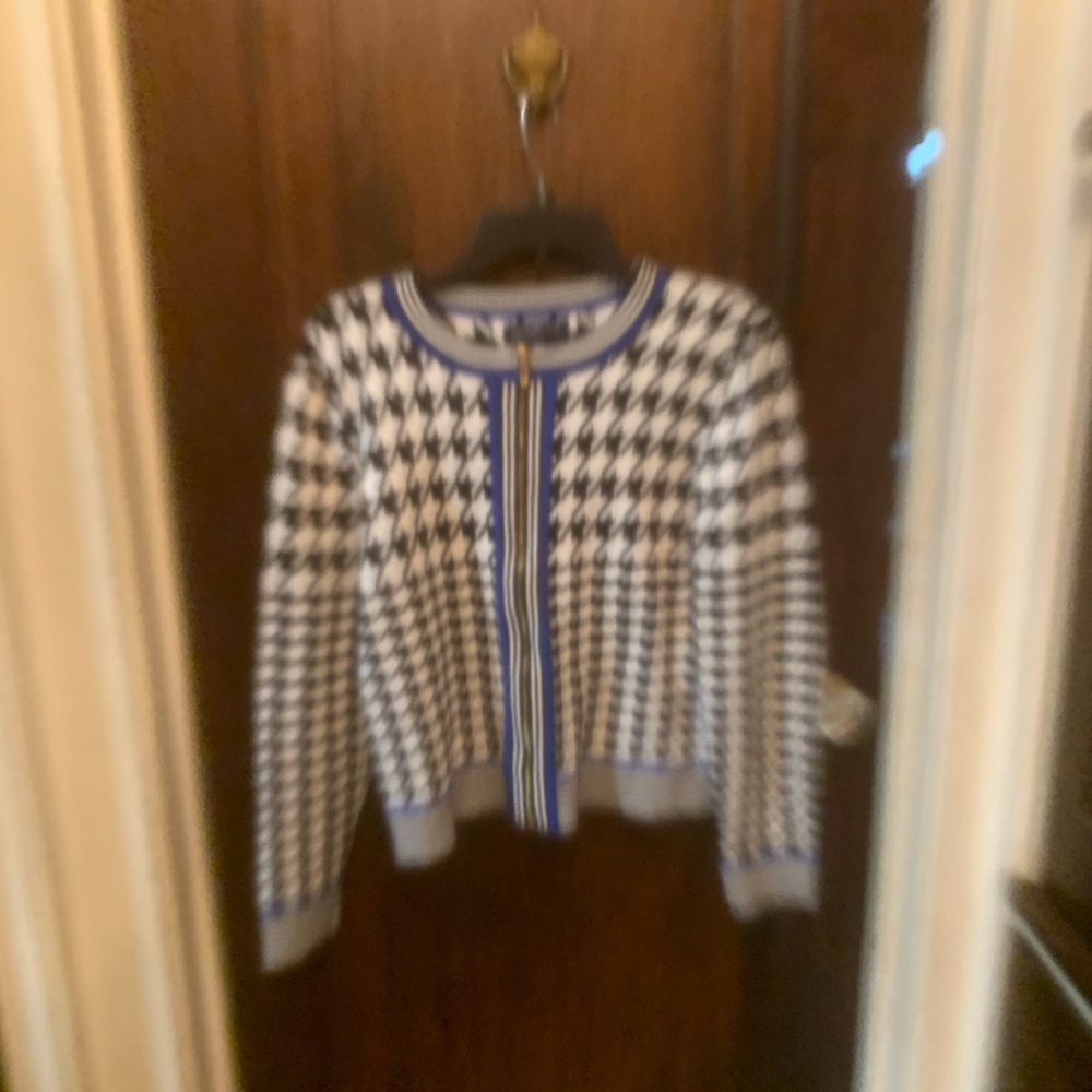 Jones New York zip up cardigan size MP